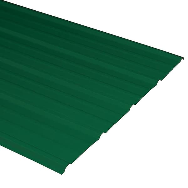 Metal Sales 10 ft. Pro-Panel II Steel Roof Panel in Denali Green
