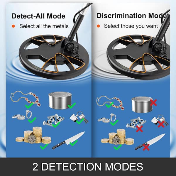 VEVOR Metal Detector Waterproof Disc Metal detectors Underwater