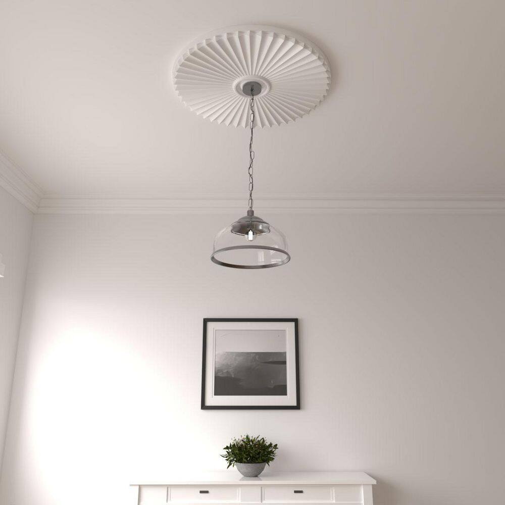 Shakuras 29.5-Inch White Urethane Ceiling Medallion