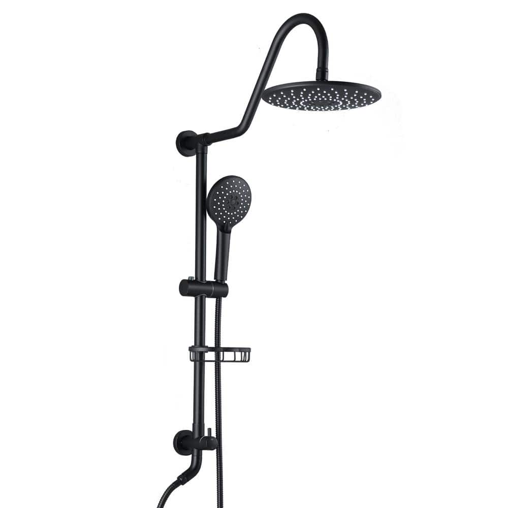 4-Spray 10 in. Rainfall Shower Head and Handheld Showerhead Combo Shower Sy