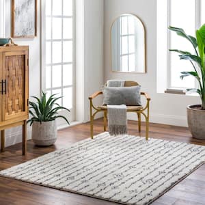 Lykke Cream Doormat 3 ft. x 4 ft. Machine-Washable Indoor Area Rug