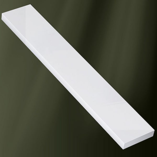 21 in. W x 3.5 in. H Solid Surface Vanity Sidesplash in White Side Panel for Bathroom Vanity