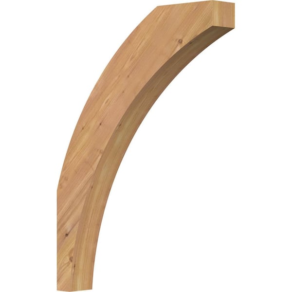 Ekena Millwork 3 1/2"W x 22"D x 30"H Thorton Smooth Knee Brace, Western Red Cedar