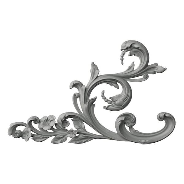 Ekena Millwork 1.125 in. x 19.5 in. x 31.25 Polyurethane Applique and Onlay Moulding
