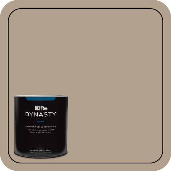 BEHR DYNASTY 1 qt. #PWL-85 Stepping Stones Satin Enamel Interior Stain-Blocking Paint & Primer