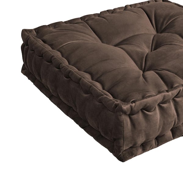 Velvet floor outlet cushion