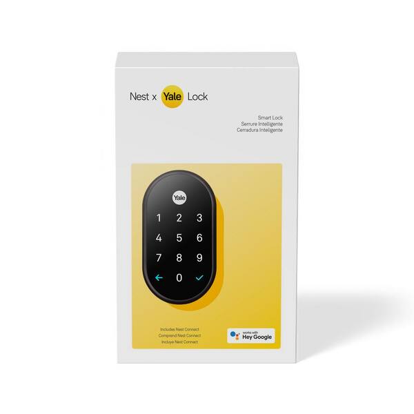 Google Nest x Yale Lock - Tamper-Proof Smart Deadbolt Lock with Nest  Connect - Black Suede RB-YRD540-WV-BSP - The Home Depot