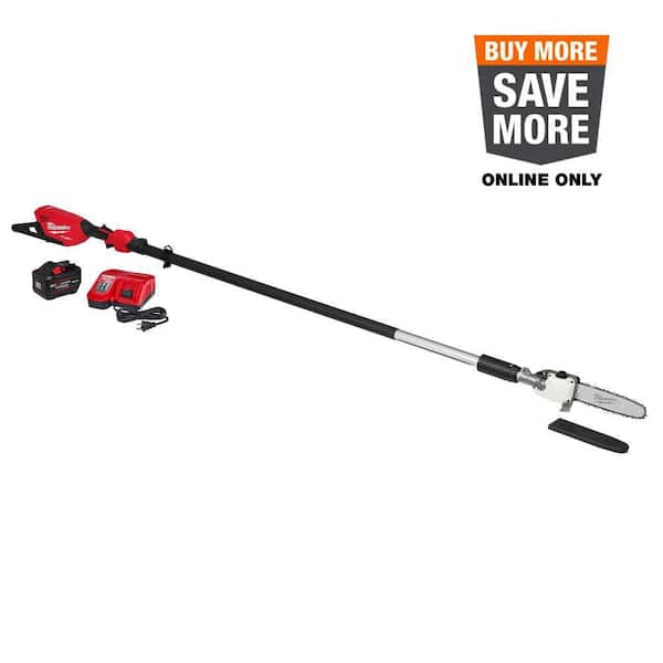 M18 FUEL 10 in. 18V Lithium-Ion Brushless Electric Cordless Telescoping Pole Saw Kit w/12.0 Ah Battery and Rapid Charger