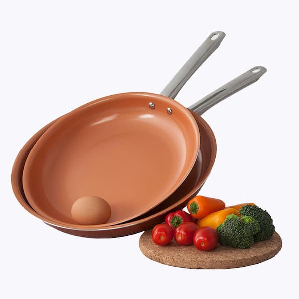 Unbranded Nonstick Copper Frying Pan (Set of 3)