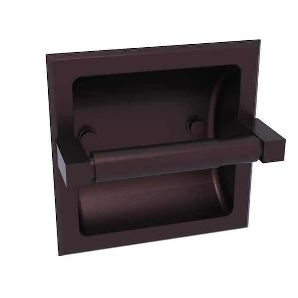 Allied Brass Montero Recessed Toilet Paper Holder in Antique Bronze