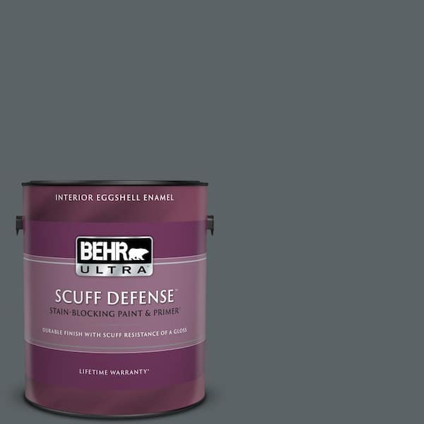 BEHR ULTRA 1 gal. Home Decorators Collection #HDC-AC-25 Blue Metal Extra Durable Eggshell Enamel Interior Paint & Primer