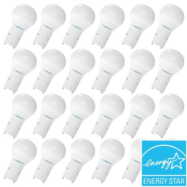 Viribright 60-Watt Equivalent A19 GU24 Dimmable LED Light Bulb, 4000K Cool White (48-Pack)