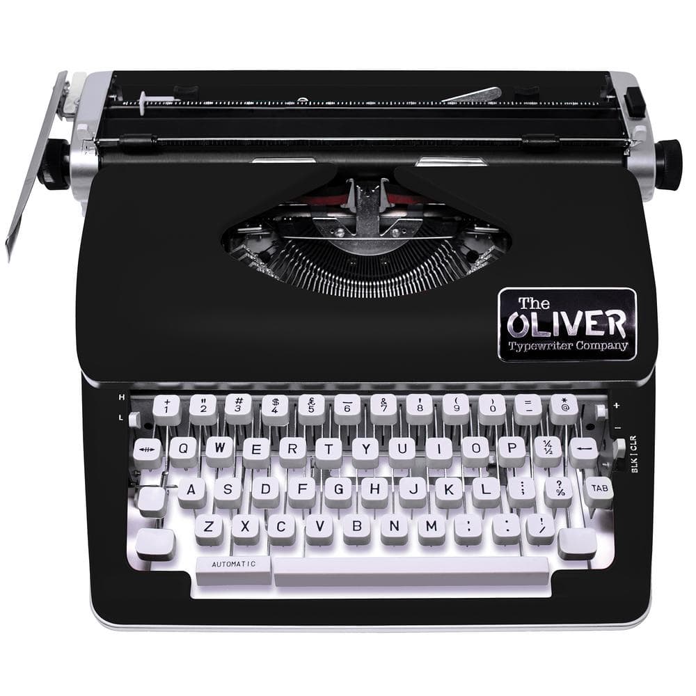 Timeless Manual Typewriter in Black OTTE-1633 - The Home Depot