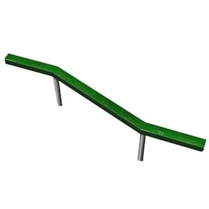 UPlay Today Green Commercial Balance Beam with Leaf Punched Steel Design