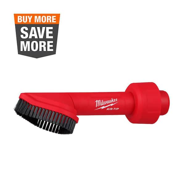 AIR-TIP 1-1/4 in. - 2-1/2 in. Rotating Corner Brush Tool Wet/Dry Shop Vacuum Attachment (1-Piece)