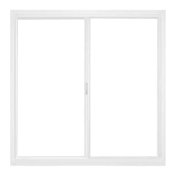 JELD-WEN 23.5 in. x 23.5 in. A-200 Left-Hand Horizontal Sliding Aluminum Windows - White