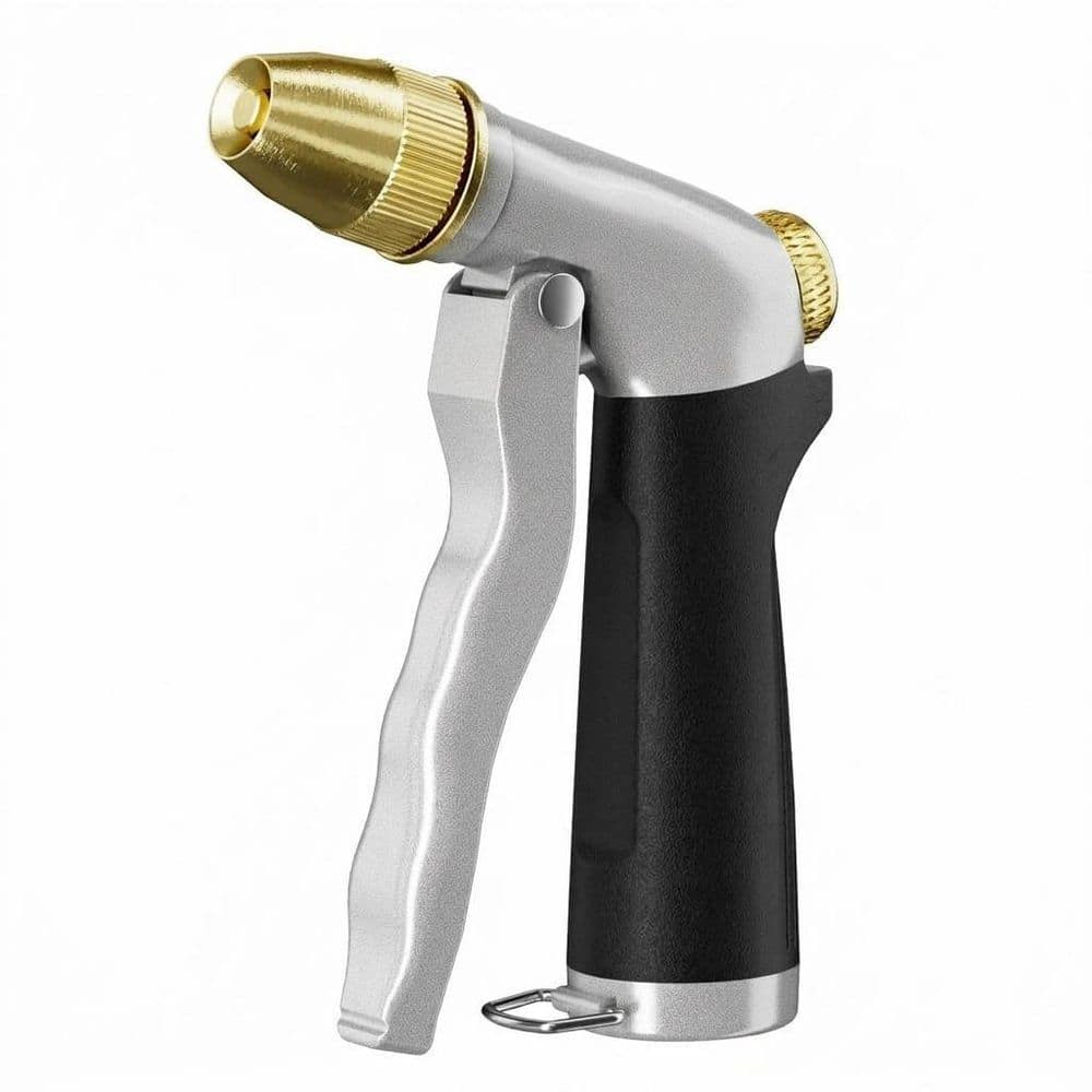 Metal High Pressure Adjustable Water Hose Sprayer, Leak-Proof Nozzle, Ergonomic Grip, Fits Standard Hoses, 1 Piece price history on PriceWatchPro