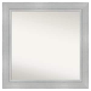 Romano Silver 37.25 in. x 37.25 in. Custom Non-Beveled Wood Framed Batthroom Vanity Wall Mirror