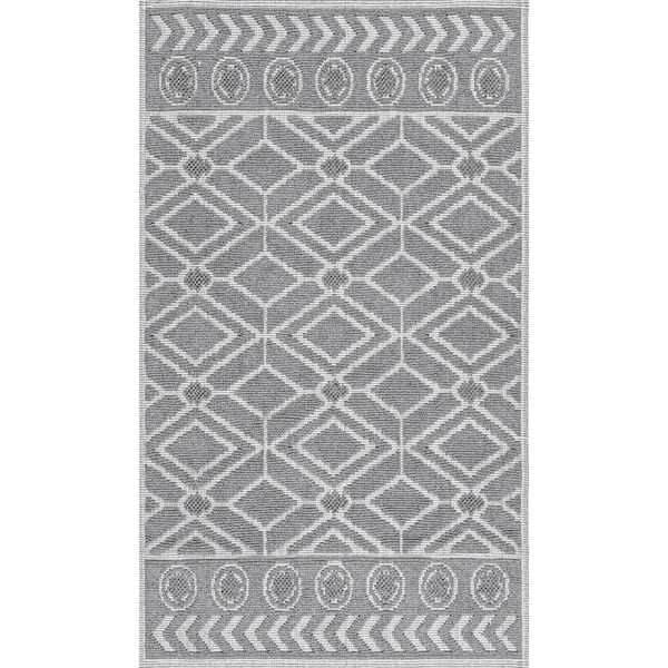 EDDIE BAUER Logan Dark Grey 22 in. x 60 in. Solid Cotton 1-Piece Runner Rug  USHS6D1173646 - The Home Depot