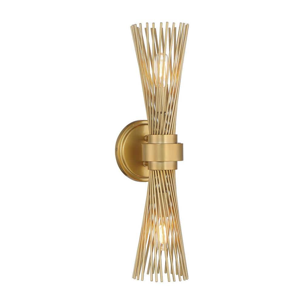 Longfellow 2-Light Burnished Brass Wall Sconce price history on PriceWatchPro