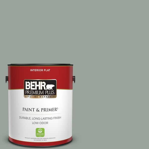 BEHR PREMIUM PLUS 1 gal. #N410-4 Natures Gift Flat Low Odor Interior Paint & Primer