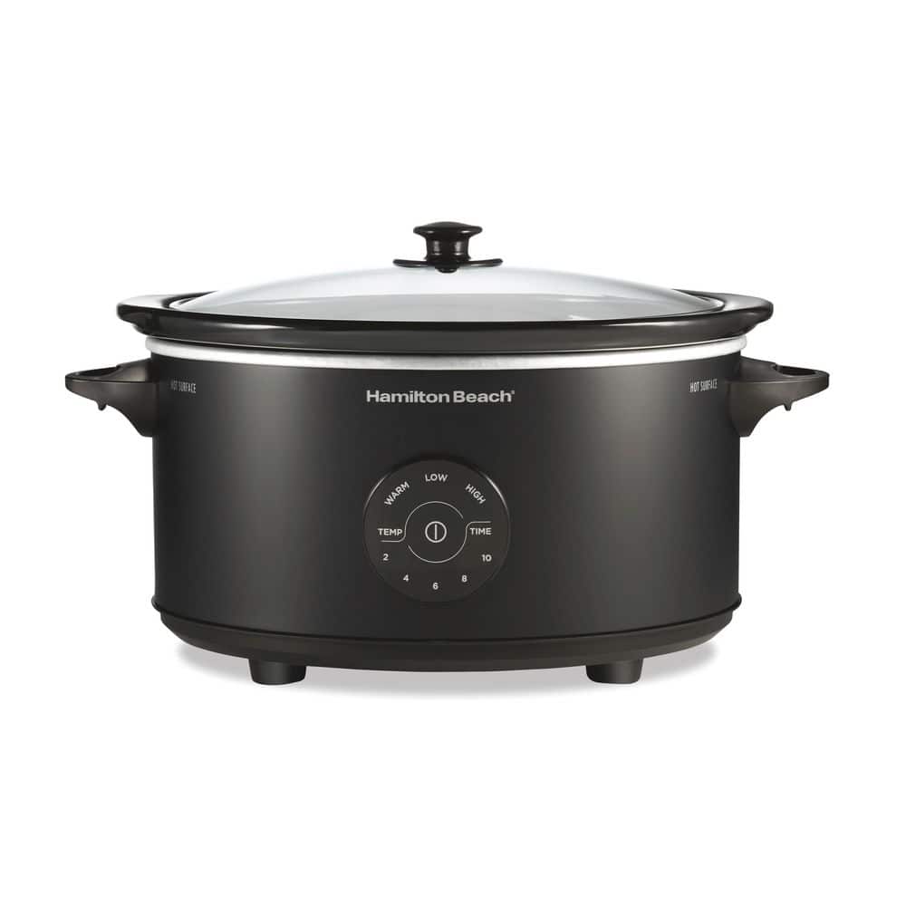 Hamilton Beach 6 Quart Black Slow Cooker Programmable