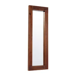 22 in. W x 65 in. H Wood Brown Decorative Mirror