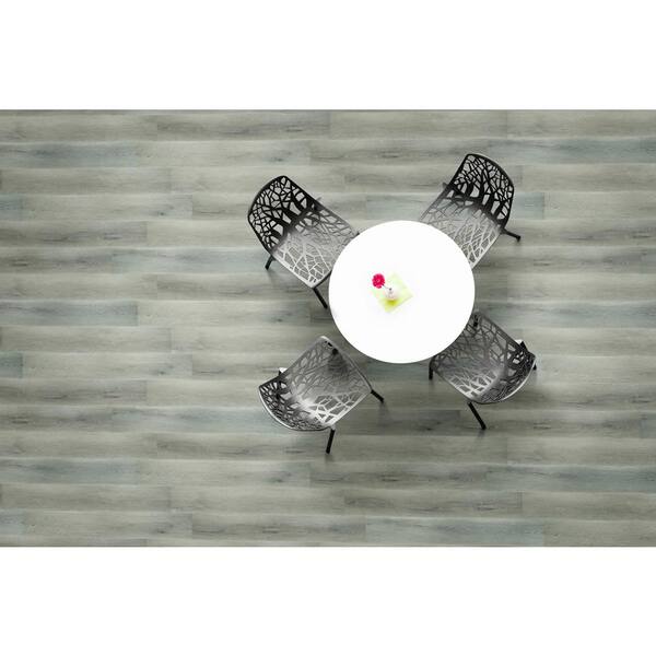 Pelican Gray 12 MIL x 7 in. x 48 in. Waterproof Click Lock Luxury Vinyl Plank Flooring (1045.88 sqft/pallet)