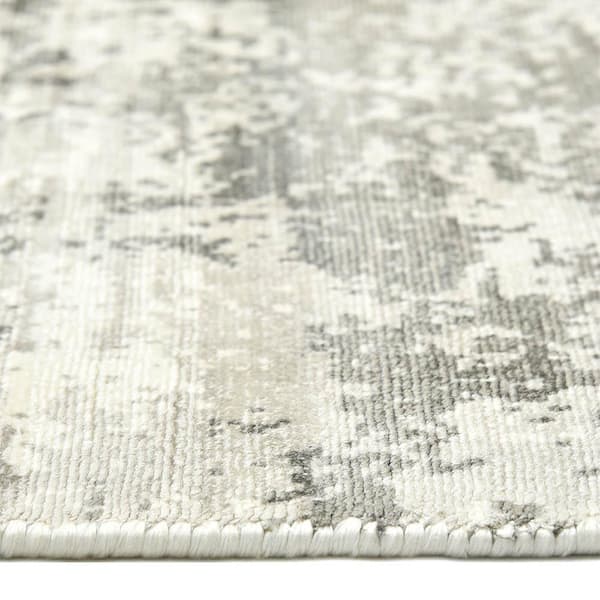 Edmund Contemporary Abstract Charcoal 8 ft. x 10 ft. Handmade Area Rug