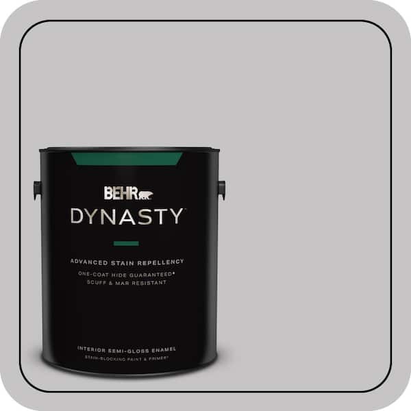 BEHR DYNASTY 1 gal. #T15-6 Dreamscape Gray Semi-Gloss Enamel Interior Stain-Blocking Paint & Primer