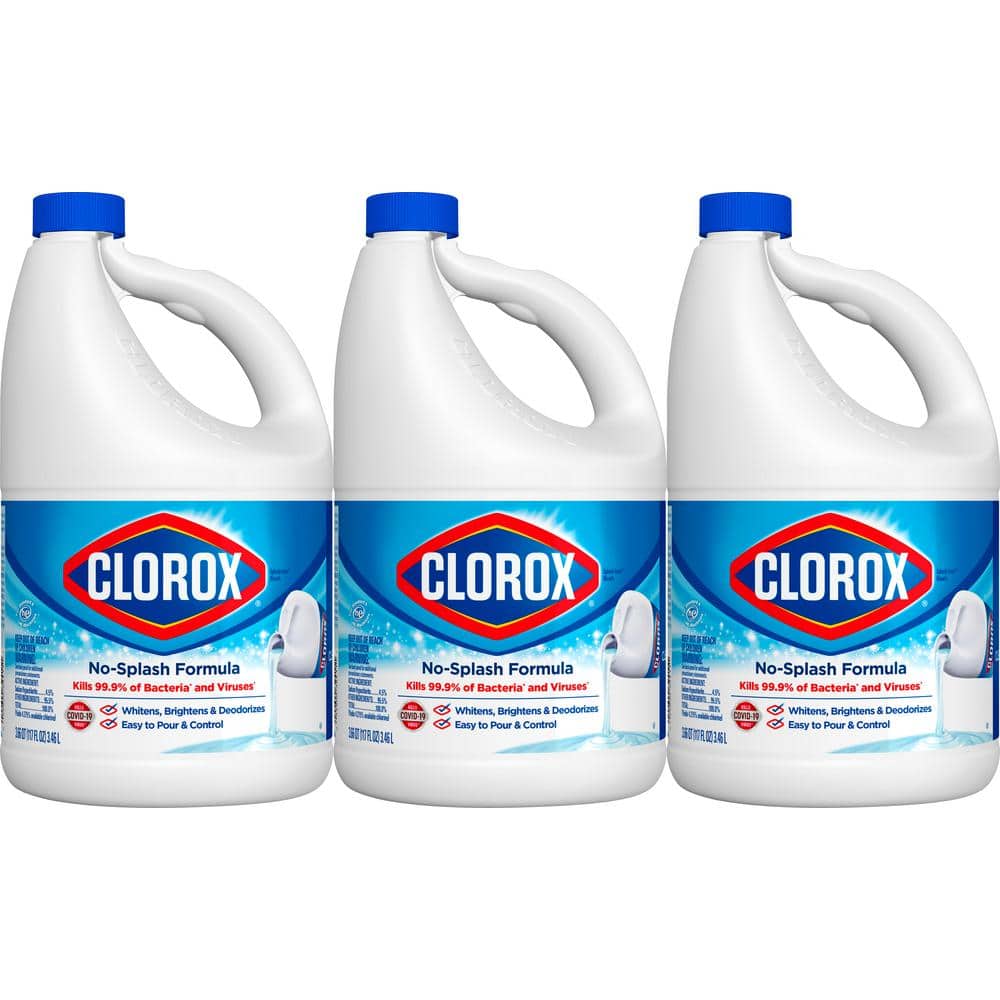 117 fl. oz. Splash-Less Concentrated Regular Liquid Bleach Cleaner (3-Pack) price history on PriceWatchPro