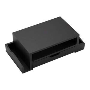 Desk Organizer With Drawer And Pen Holders Monitor Riser Gianotter Wood Monitor Stand Riser With Drawer - Purple & Storage Desk Organizer With Pen Holders