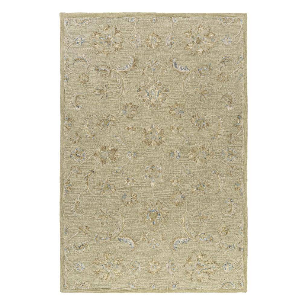 Diana Green/Beige 5 ft. x 8 ft. Botanical Indoor Area Rug