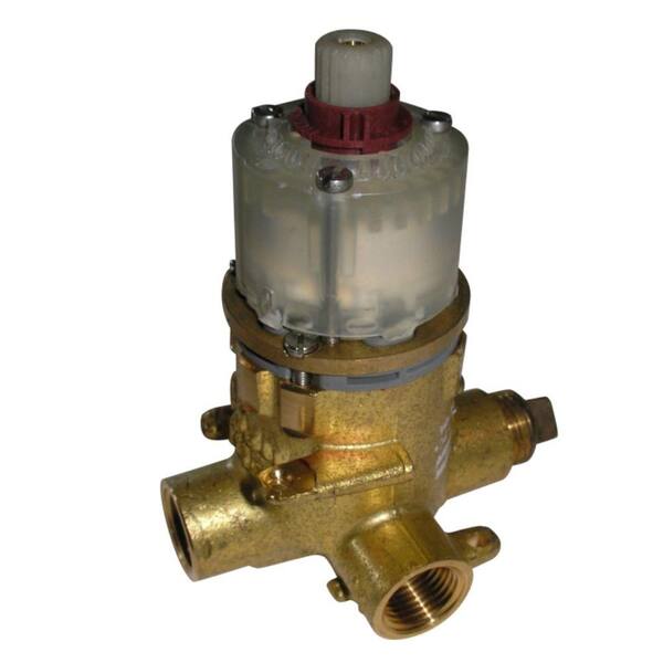 American Standard Pressure Balanced Volume And Temperature Control Rough Valve Body with 1/2 Pex Inlets and Direct Sweat Outlets