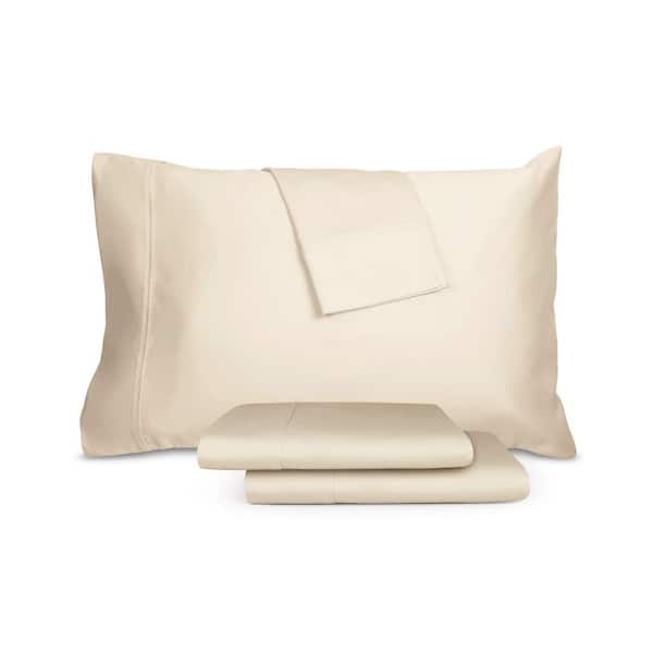 CELLIANT Infrared Wellness 4-Piece Solid Cotton Blend Queen Tan Sheet Set