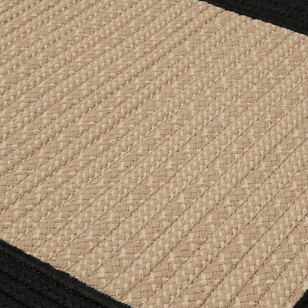 Beverly Black 9 ft. x 12 ft. Braided Indoor/Outdoor Patio Area Rug