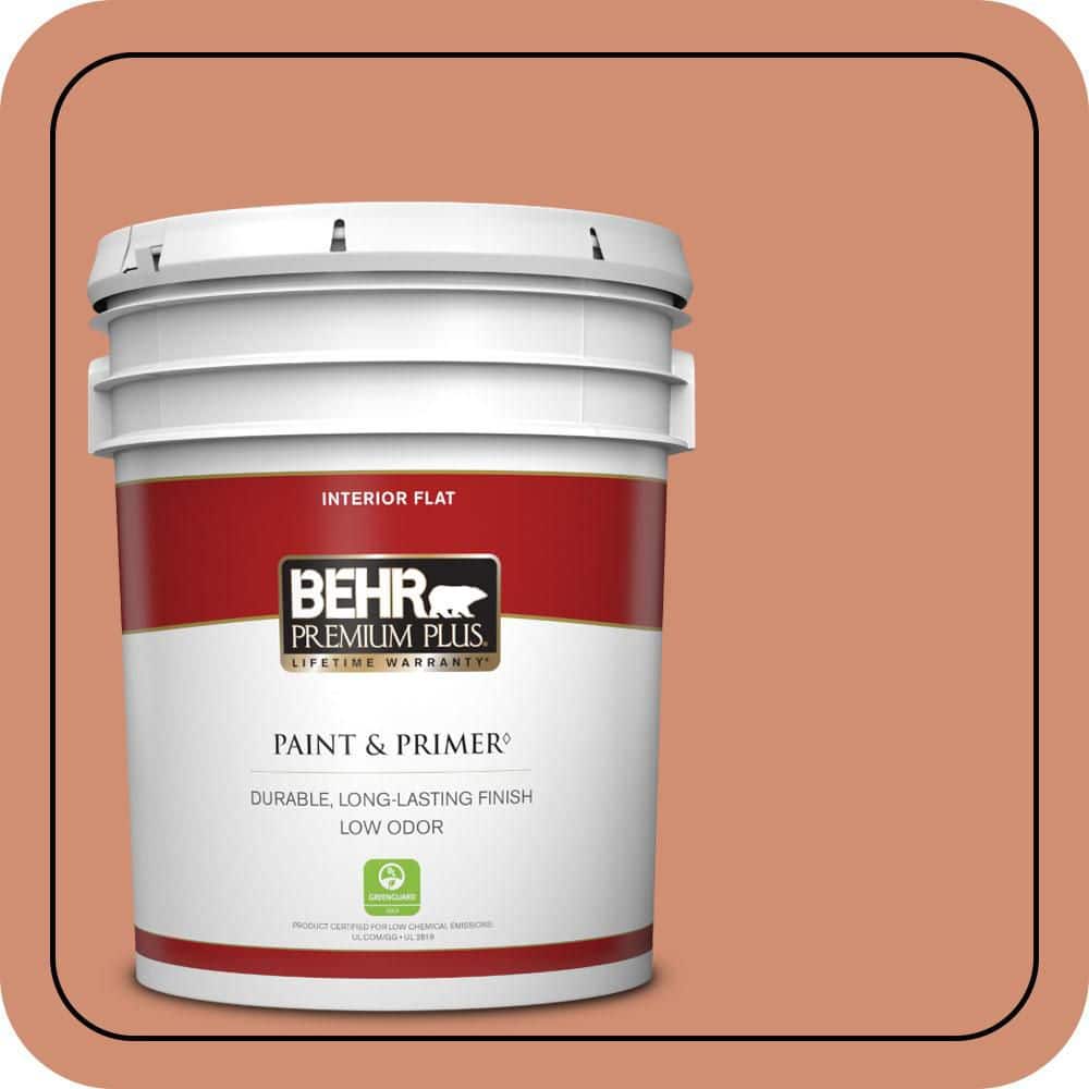 5 gal. #M200-5 Terra Cotta Clay Flat Low Odor Interior Paint & Primer price history on PriceWatchPro