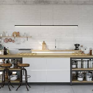 Conley 39.5 in. Dimmable Adjustable Integrated LED Black Metal Linear Pendant