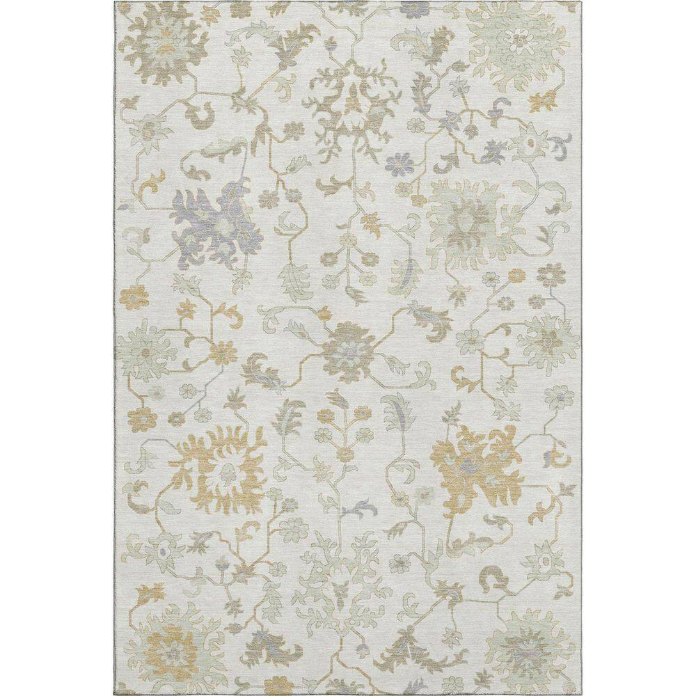 Mayfield Premium Machine Washable Abstract AMF1854 Ivory 5 ft. x 7 ft. 6 in. Area Rug price history on PriceWatchPro