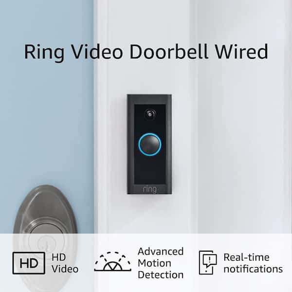 moord Een centrale tool die een belangrijke rol speelt Beperken Ring Wired Video Doorbell B08CKHPP52 - The Home Depot