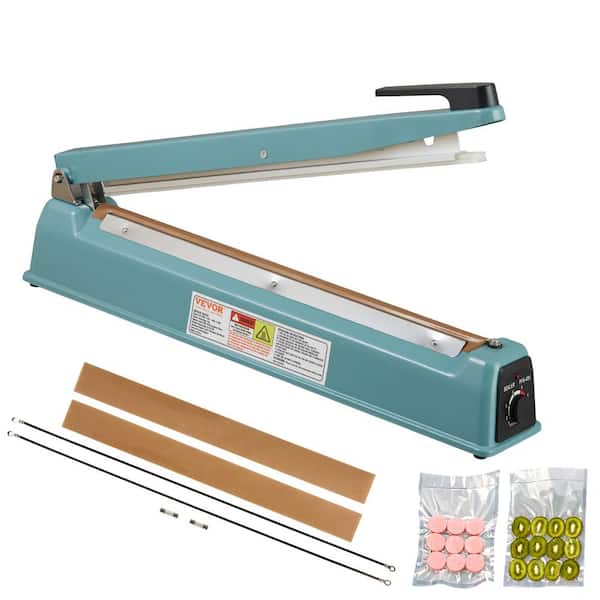 VEVOR Impulse Sealer 16 in. Iron Heat Food Vacuum Sealer Machine with Adjustable Heating Mode and Extra Replace Kit