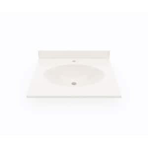 Chesapeake 25 in. W x 22.5 in. D Solid Surface Vanity Top with Sink in Bisque