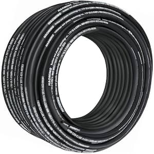Hydraulic Hose 328 ft. Rubber Hydraulic Hoses 3/8 in. 5000 PSI with 2 High-Tensile Steel Wire Braid 40 °F to 250 °F