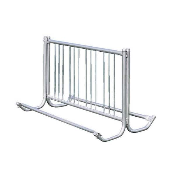 Ultra Play 5 ft. Galvanized Commercial Park Double Sided Bike Rack Portable