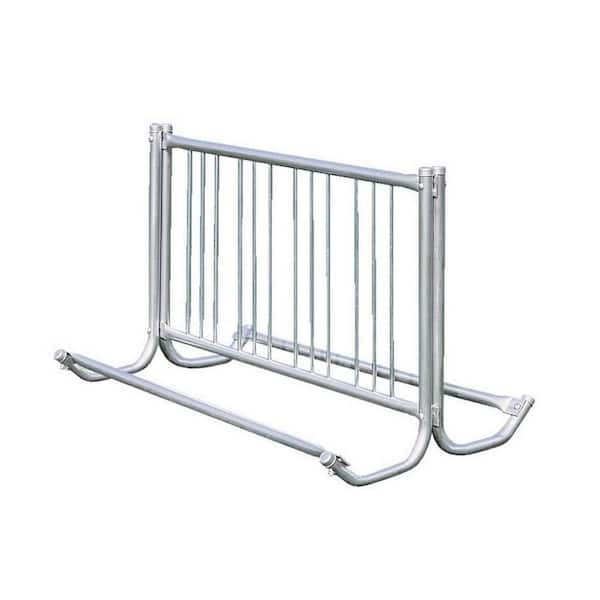 5 ft. Galvanized Commercial Park Double Sided Bike Rack Portable
