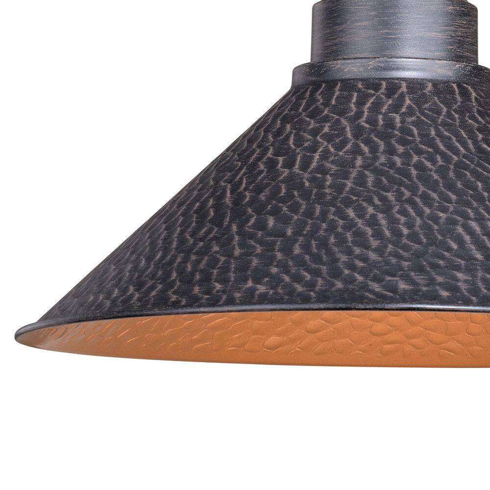 Aged Iron Black Industrial Outdoor Wall Sconce