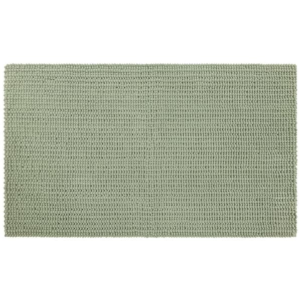 Mohawk Home Homespun Noodle 27 in. x 45 in. Oregano Green Polyester Machine Washable Bath Mat