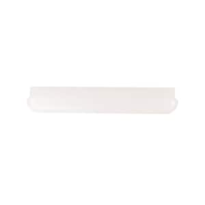 Cloud 24 in. 1-Light White Integrated LED Linear Puff Semi-Flush Mount