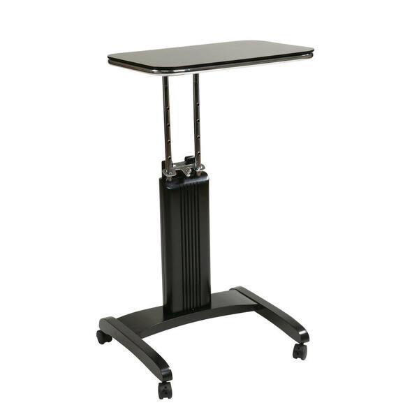 OSPdesigns Precision Black Laptop Stand with Wheels