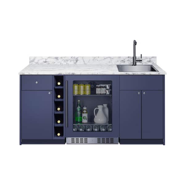 Summit Appliance 68.5 in Oasis Wet Bar with Single Zone Beverage